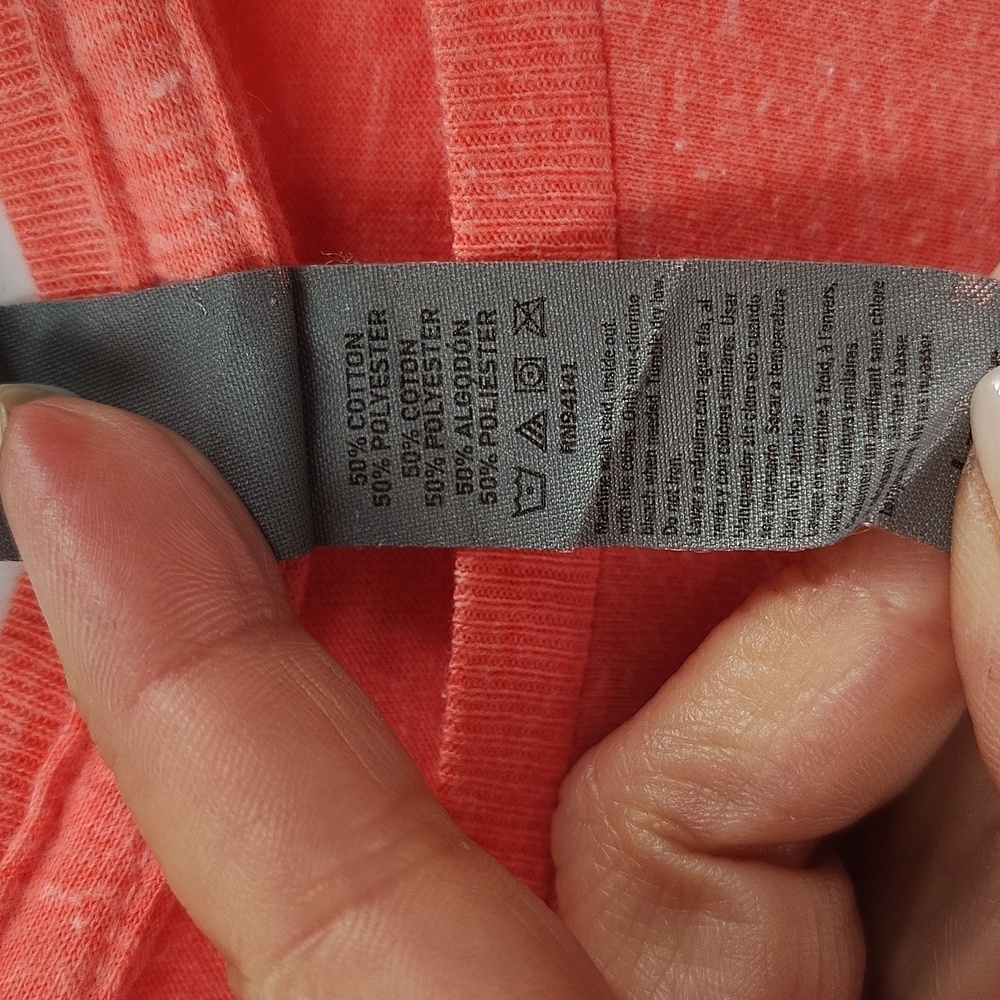 Instant Message Pullover Tee Size Large Coral Tak… - image 5